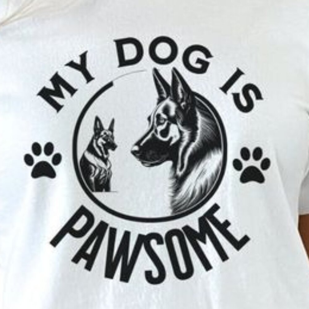 Dog Shirt, German Shepherd Tee, Friend Gift, Coworker Gift, Dog Lover Shirt - Picture 3 of 3